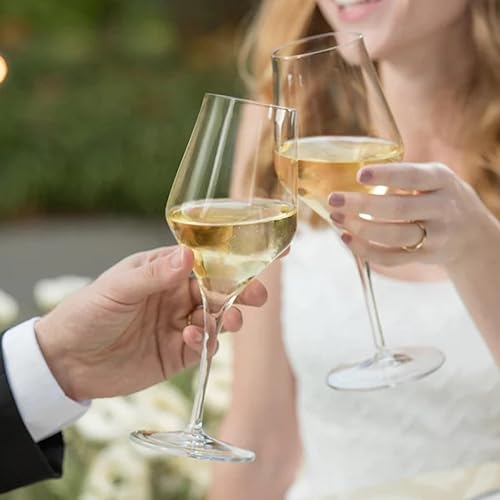 Miniatura 6 de Luigi Bormioli Supremo - Juego de 2 copas de vino Chianti/Pinot Grigio - Elegante copa de vino blanco de 15.25 onzas, fabricada en Italia.