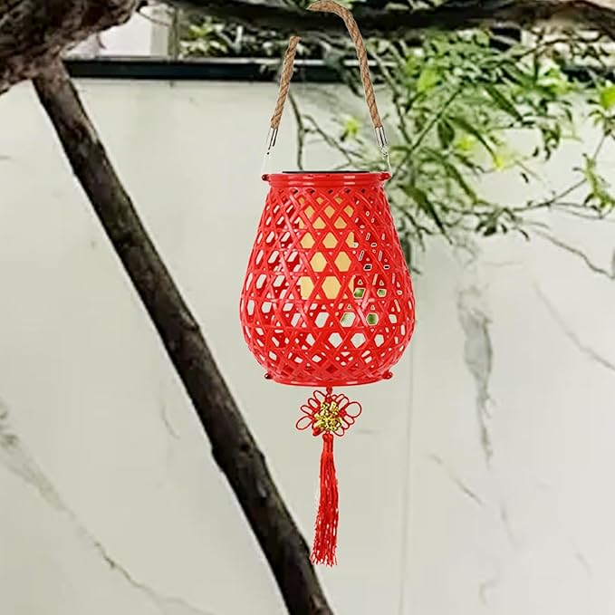 Generic Dangling Solar Lantern, Garden Rattan Solar Lantern, Outdoor Atmosphere Solar Lamp, Waterproof Solar Lantern for Patio, Solar Powered Garden Light, Solar Lantern for Lawn and Porch photo 3