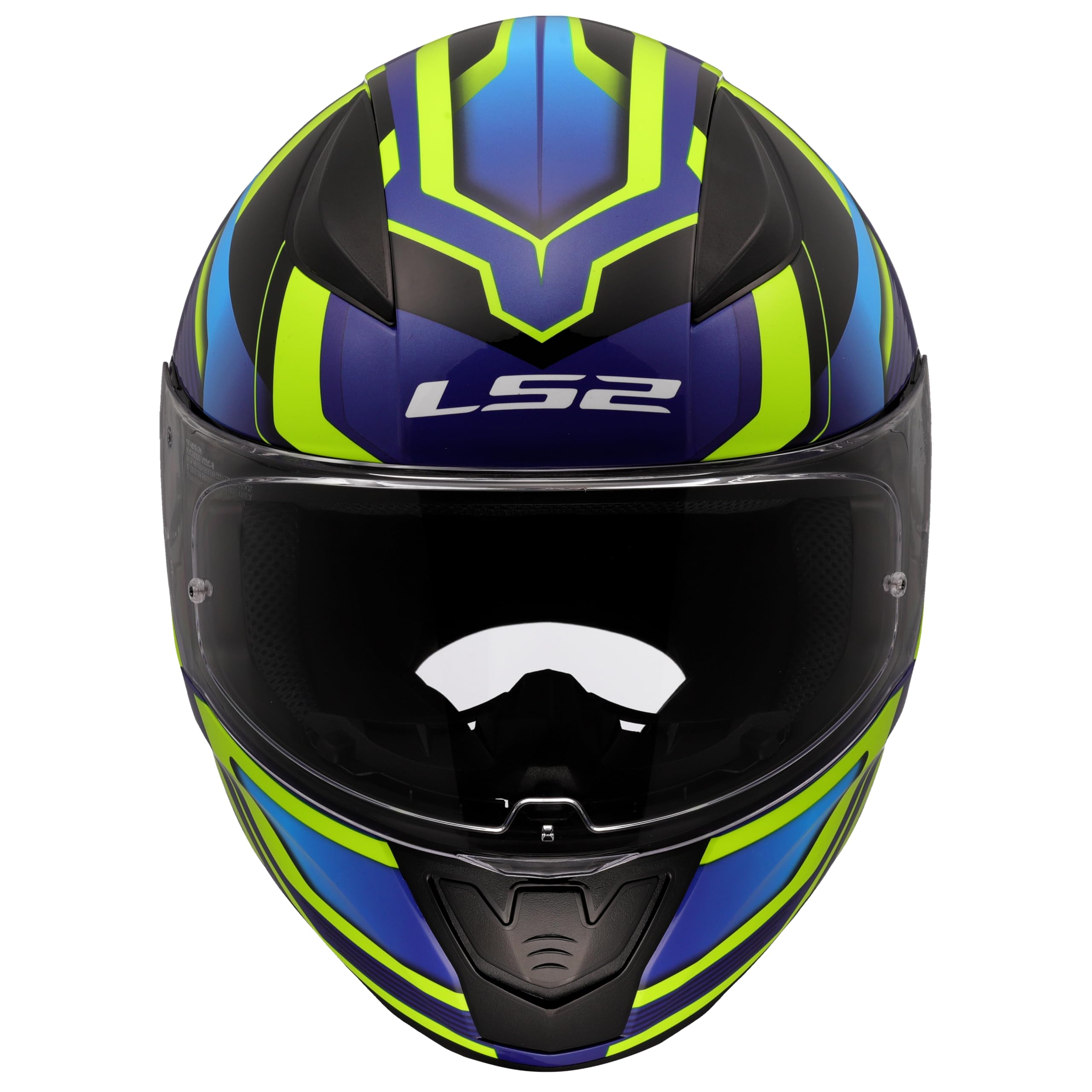 LS2, Casco Moto Integrale RAPID II FLITZ Gloss H-V Yellow Blue, M