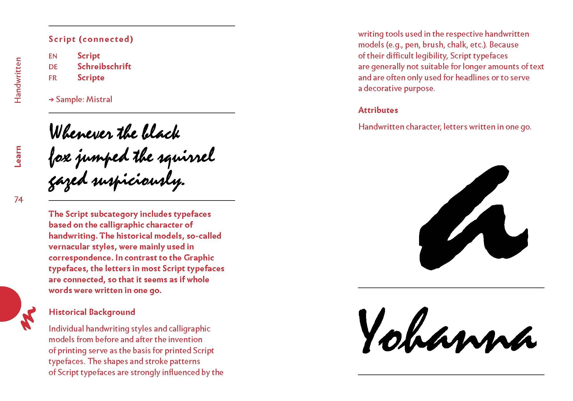 The quick classification guide for typography: A handbook for designers