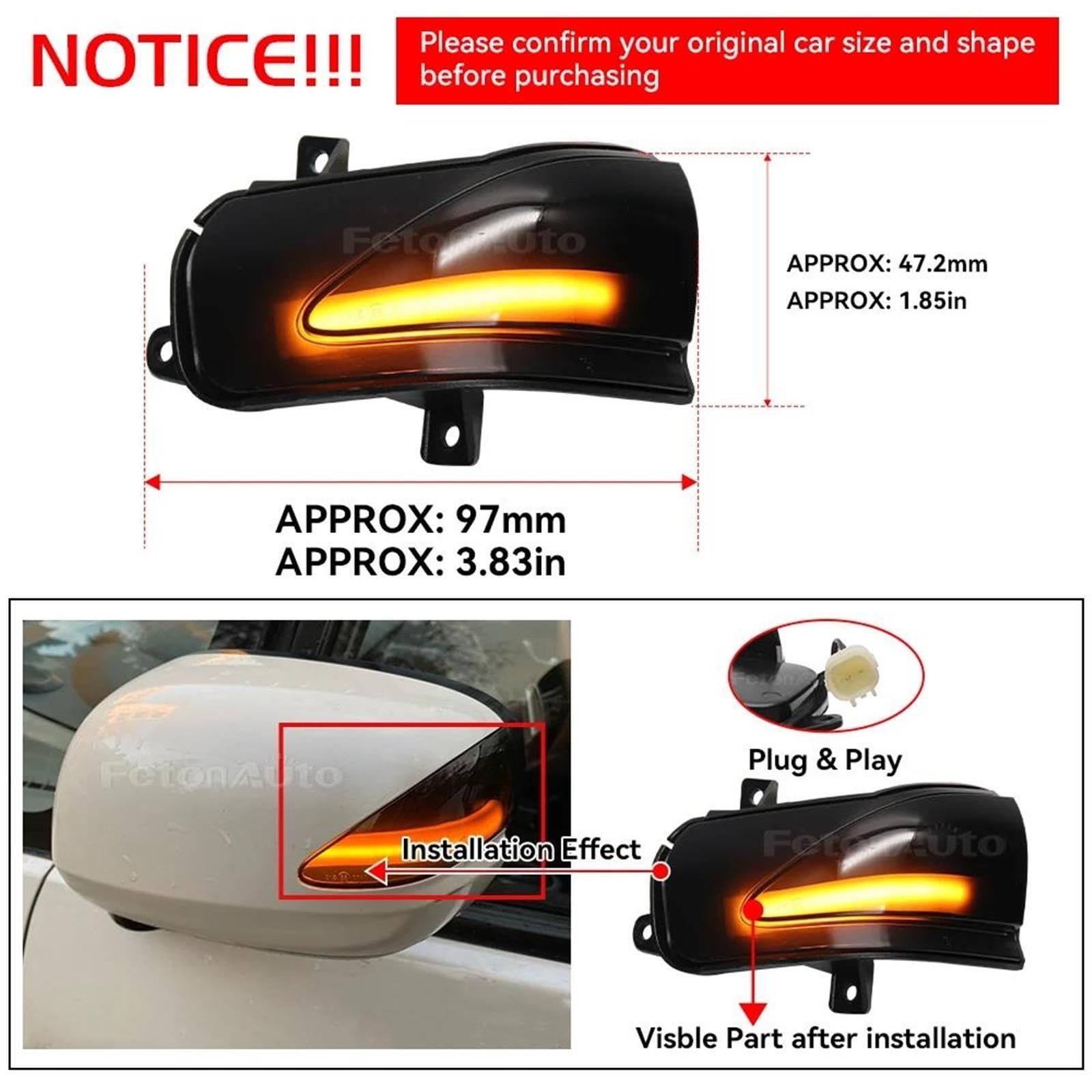 Luz Posición Lateral Señal Giro Para Insight Para Ajuste Para JAZZ GE6 / 8