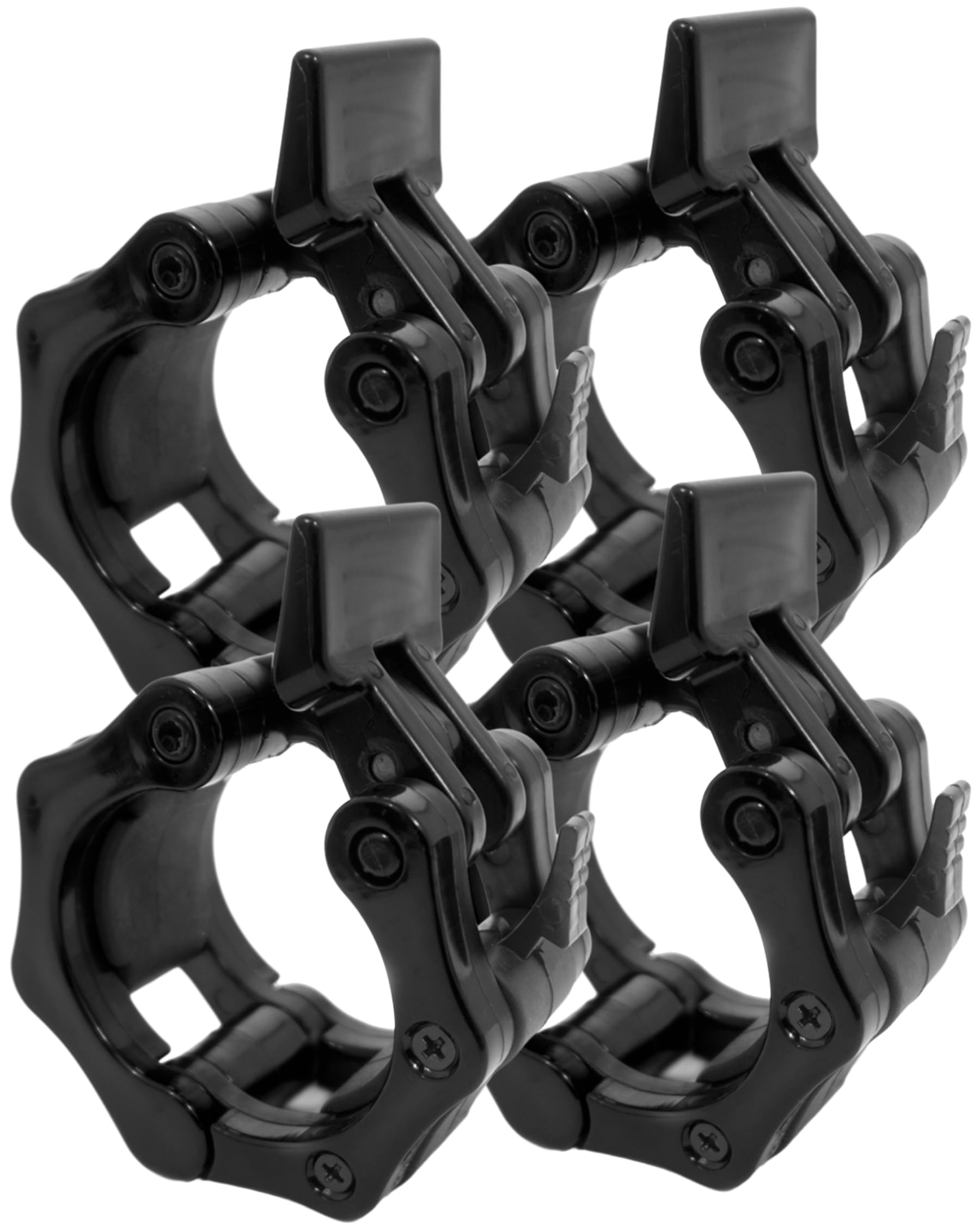 The Pure Blue Pair of 30mm Barbell Collar Clamps Weight Clips for Barbells Dumbbells