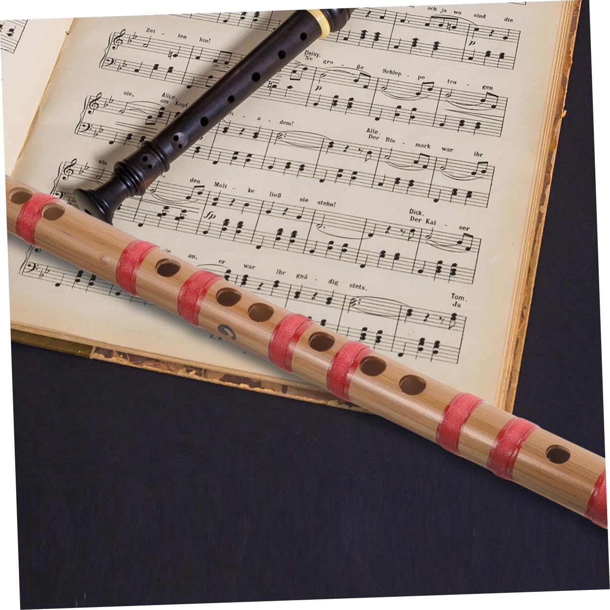 Amazon | ERINGOGO 竹笛 古代中国の笛 木管フルート ヴィンテージ