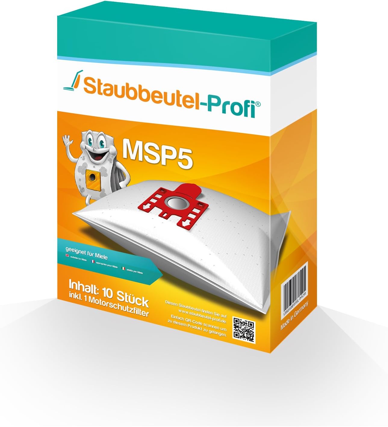 Swirl M52 EcoPor Staubsaugerbeutel 4er Pack - Umweltfreundlich