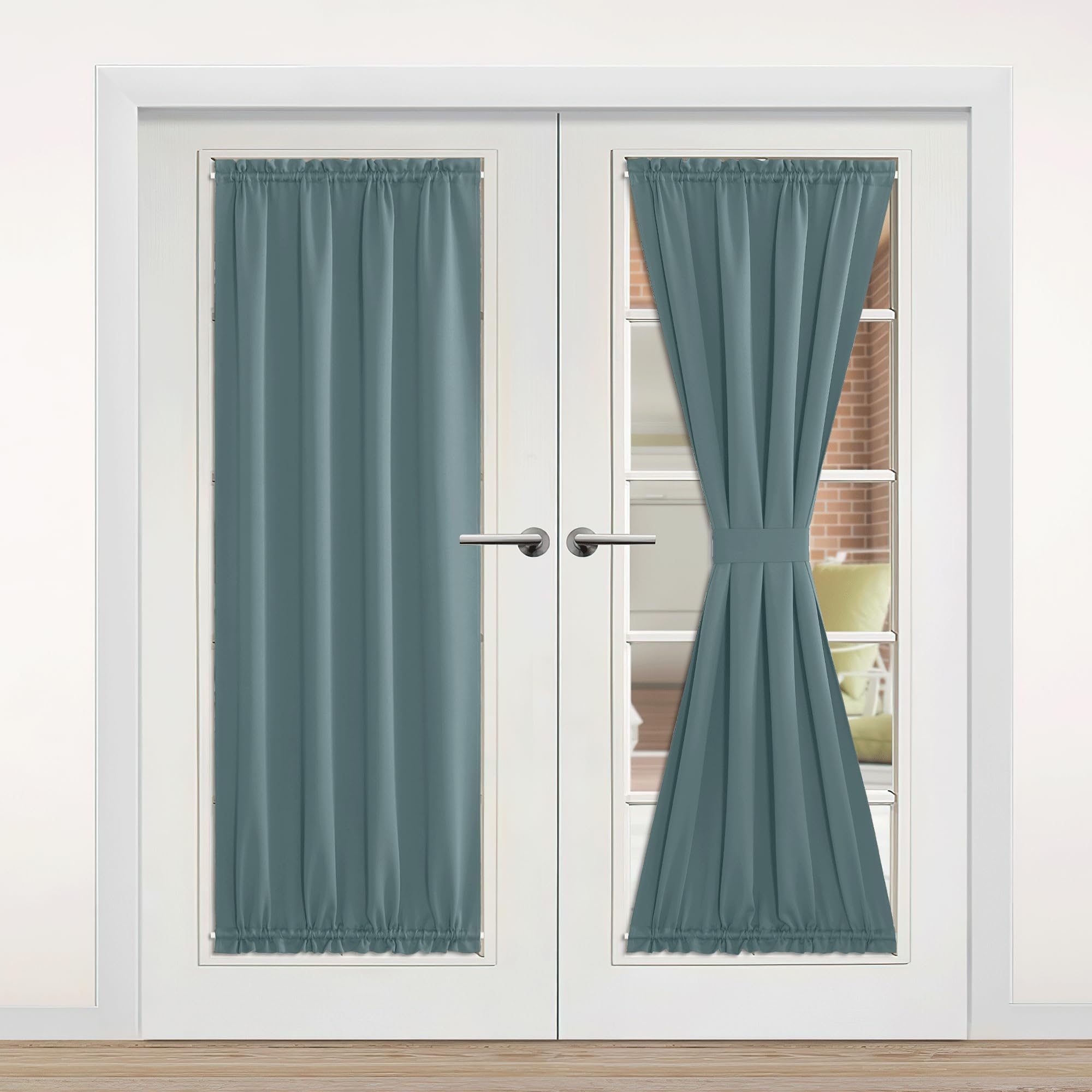 Amazon.com: NICETOWN Doorway Curtains for Kitchen Door Window, Thermal ...