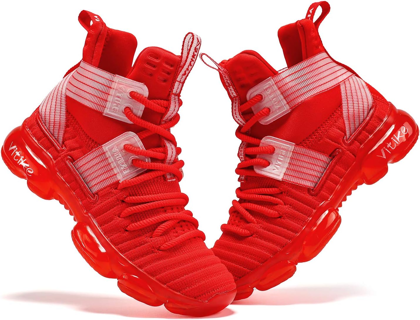 VITUOFLY Kids Basketball Shoes Boys Air Cushion Sneakers Girls Mid Top School Hoops Shoes Non-Slip Outdoor Sports Running Gym Comfortable Durable Little Kid/Big Kid - Image 7