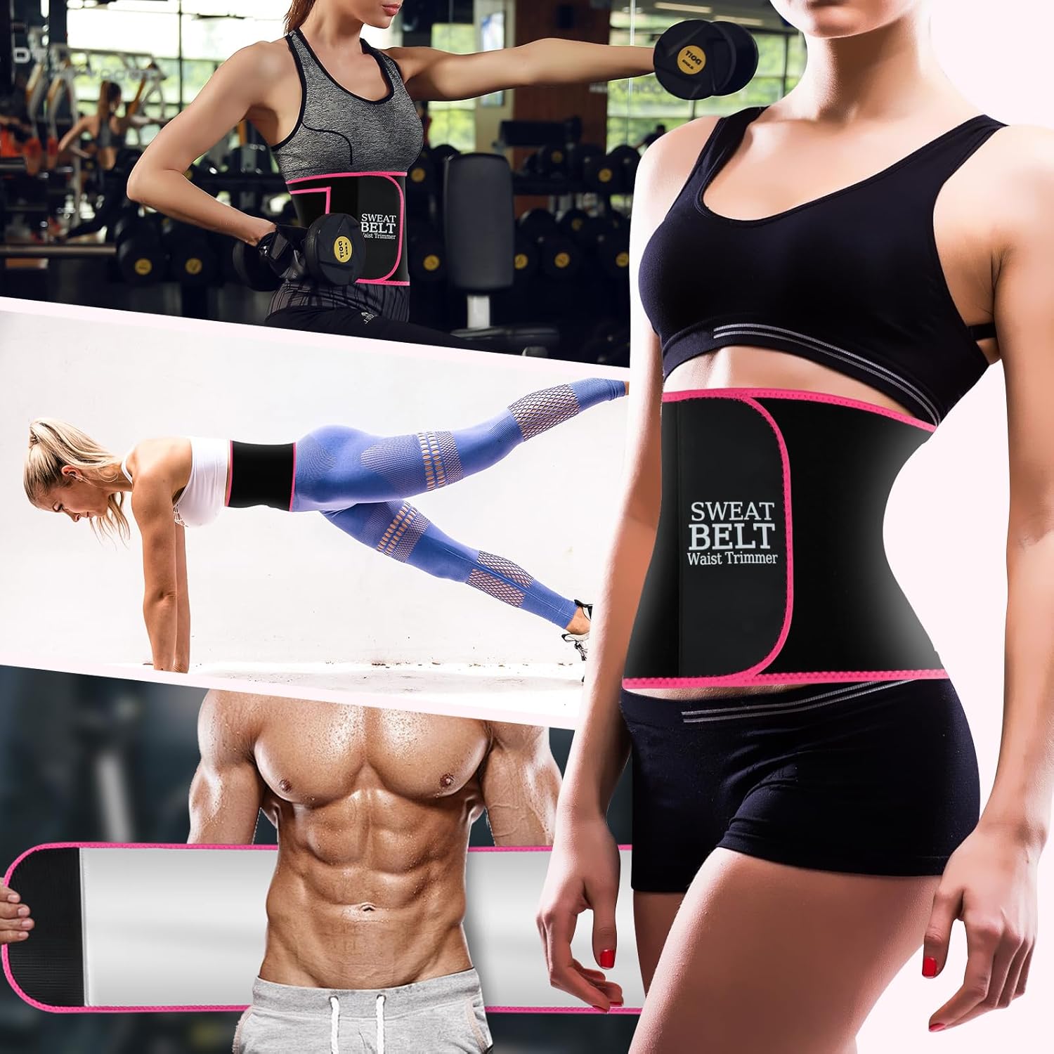 MORECOO Waist Trainer for Women/Men, Sculpt Touch Sweat Band for Stomach, Waist Trimmer for Women Workouts &Speed Belly Sweat - Image 8