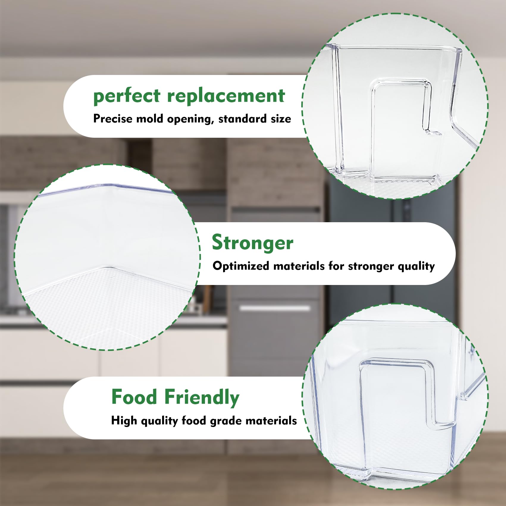 Amazon.com: MAN63948504 Door Shelf Bin, Bin Basket Shelf