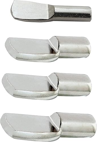 Miniatura 10 de Rok Hardware - Paquete de 1000 clavijas de soporte de gabinete en forma de cuchara de 14 de pulgada (0.250 in), metal, acabado de níquel - ROKSP14N