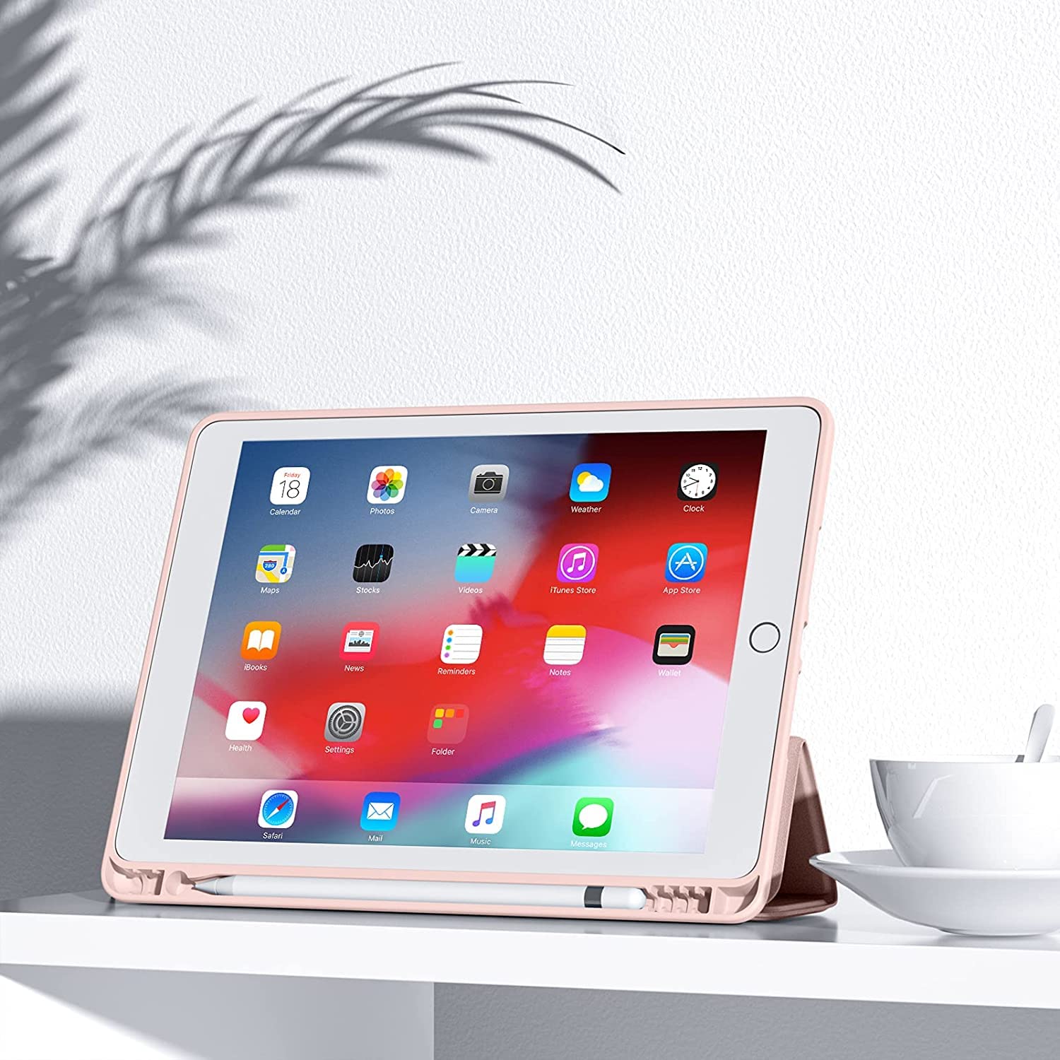 ProElite iPad Case - Pink with Pencil Holder -7