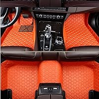 Vista 7 de Alfombrillas de lujo personalizadas para automóvil compatibles con Mercedes Benz todos los modelos 1998-2023 (negro dorado)