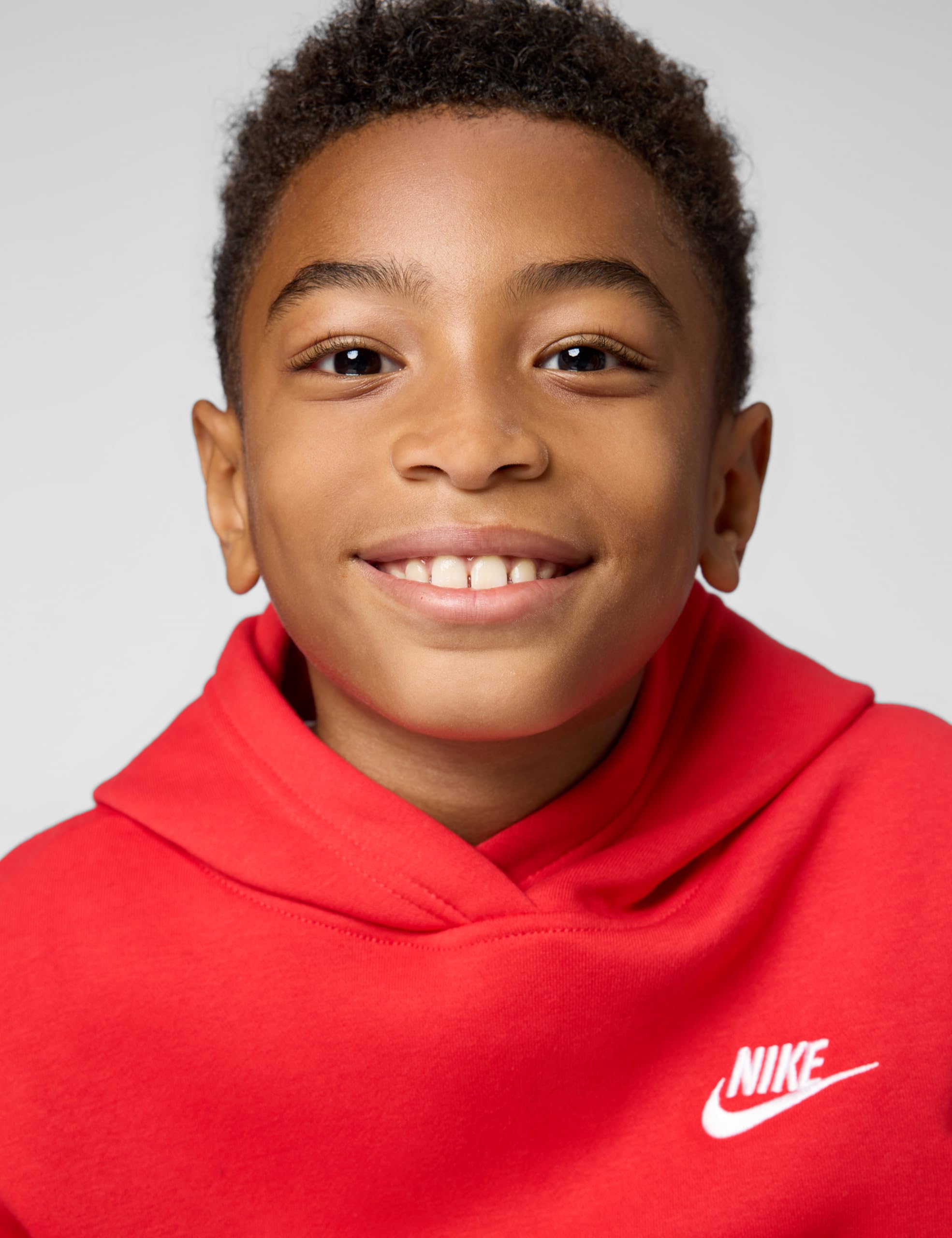 NIKE Długi top z kapturem Uniseks - dzieci K Nsw Club Flc Hdy Lbr