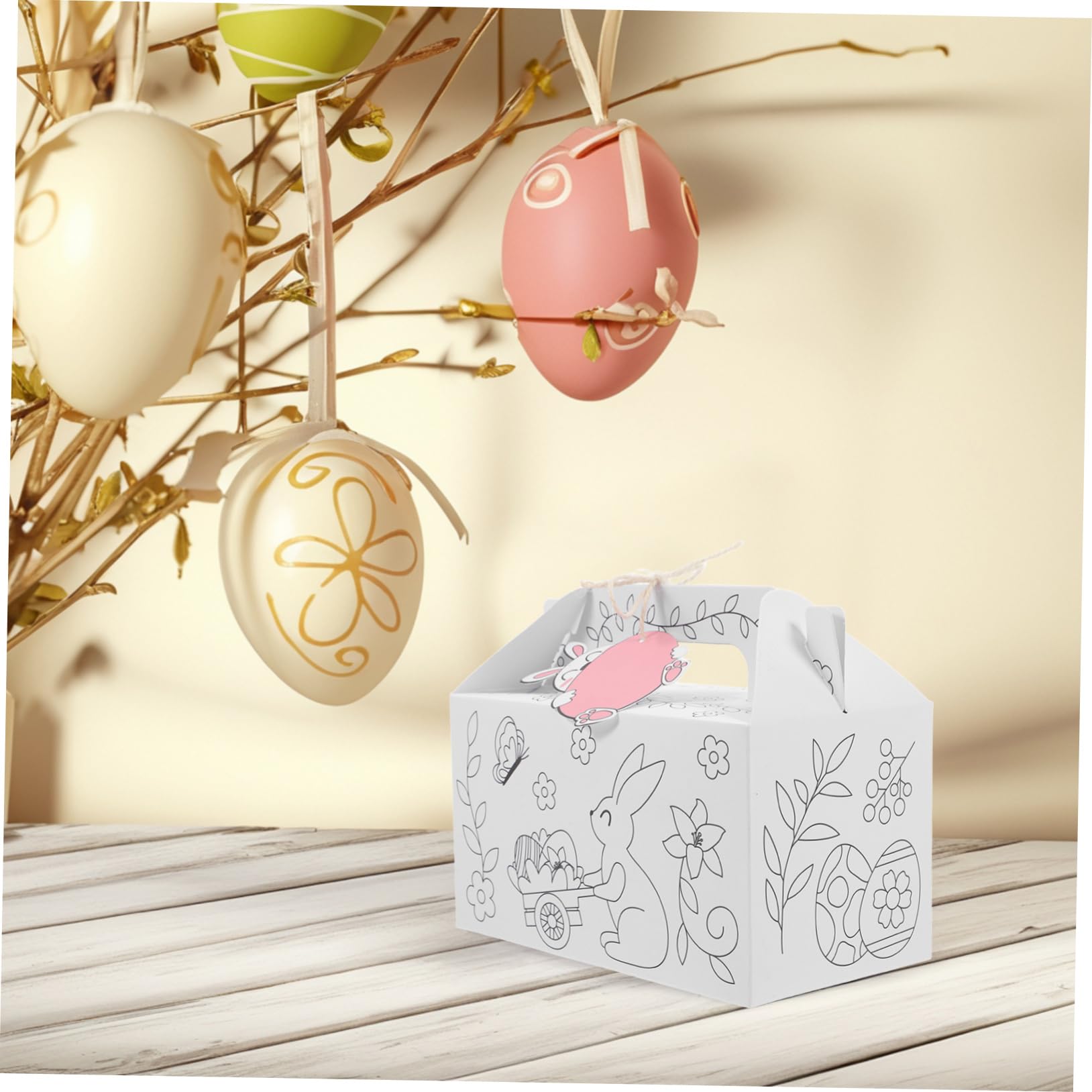 Scatole Pasquali Incompiute Kit Artigianali Contenitori Vuoti Decorazioni Festa Progetti Creativi Bambini Fai Da Te Imballaggio Piccolo