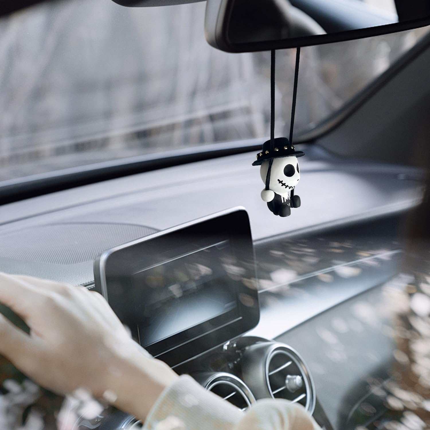 Anime CuteTotoro Swing Car Rearview Mirror Hanging Ornament Accessories