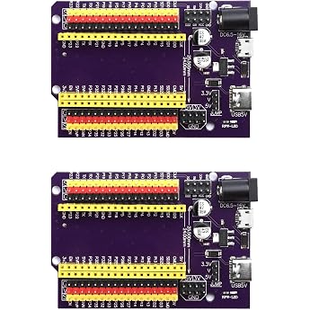 Pack of 2 38 Pins ESP32 Breakout Board ESP32 32 io Board ESP32 Expander for Pin Spacing 25.5 mm ESP32 Development Board 2