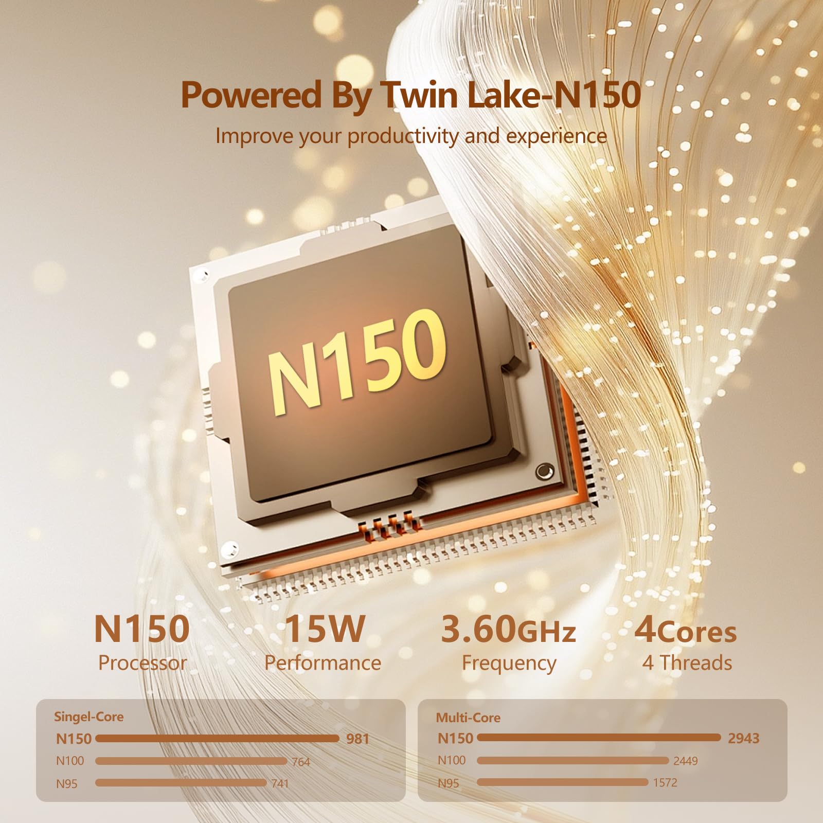 PC Portatile 16GB RAM 512GB SSD, Win 11 OS Notebook Twin Lake-N150 CPU, 15.6 Pollici Laptop FHD 1920*1080, Tastiera Retroilluminata+Sblocco Impronta Digitale, WiFi5+USB3.0+BT4.2+Webcam+Mini-HDMI