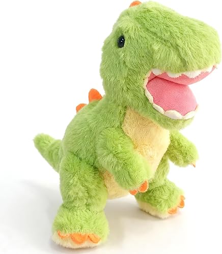 Miniatura 4 de TieGokii Lindos animales de peluche de dinosaurio, peluches de tiranosaurio de 9.84 pulgadas, gran regalo de cumpleaños para niños y niñas de 3, 4,
