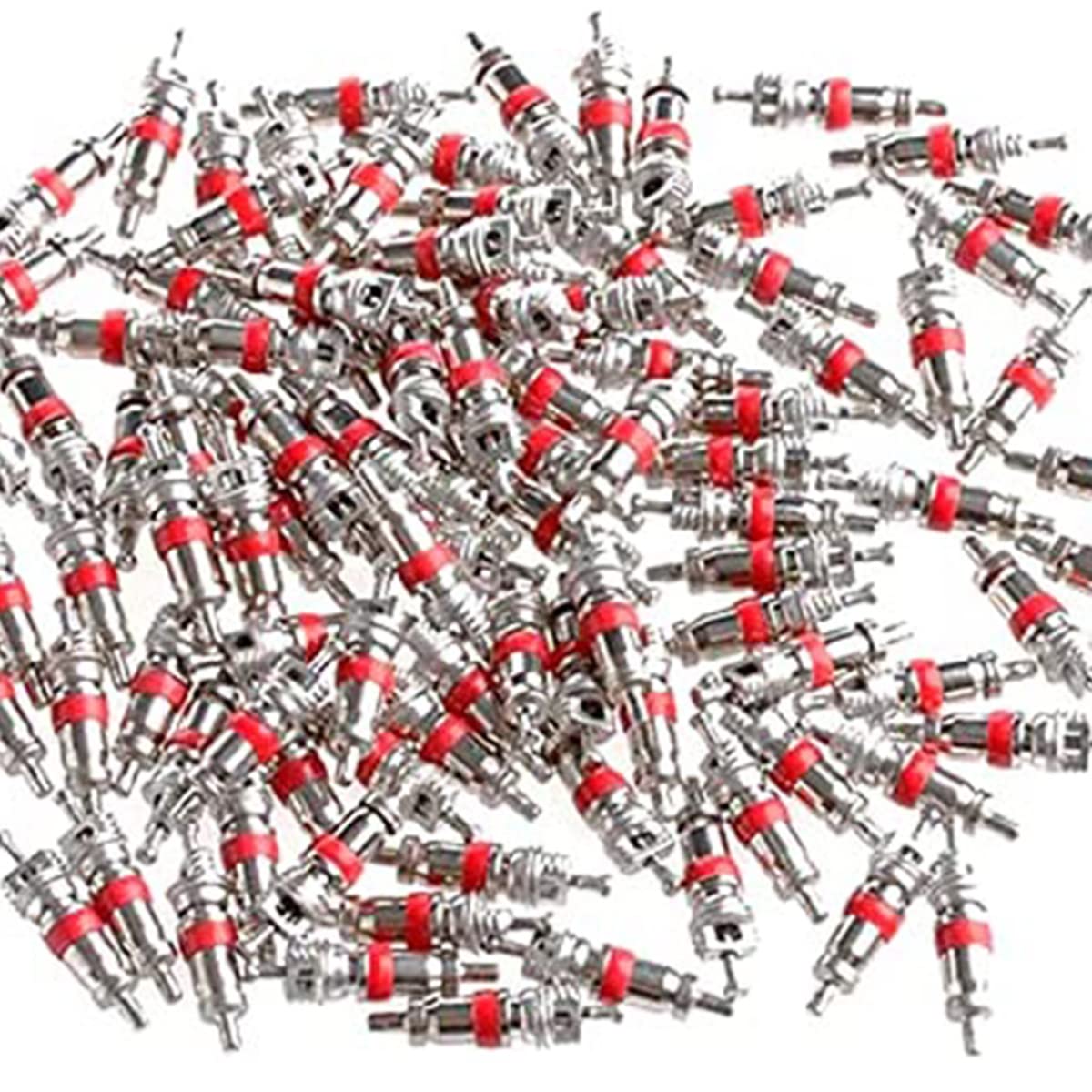 QISF 600Pcs Premium Tyre Tire Valve Cores - Valve Stem Core Part Replacement, Universal for Most Automotive, RV, ATV & Air Conditioning, Motorcycles and Bicycles