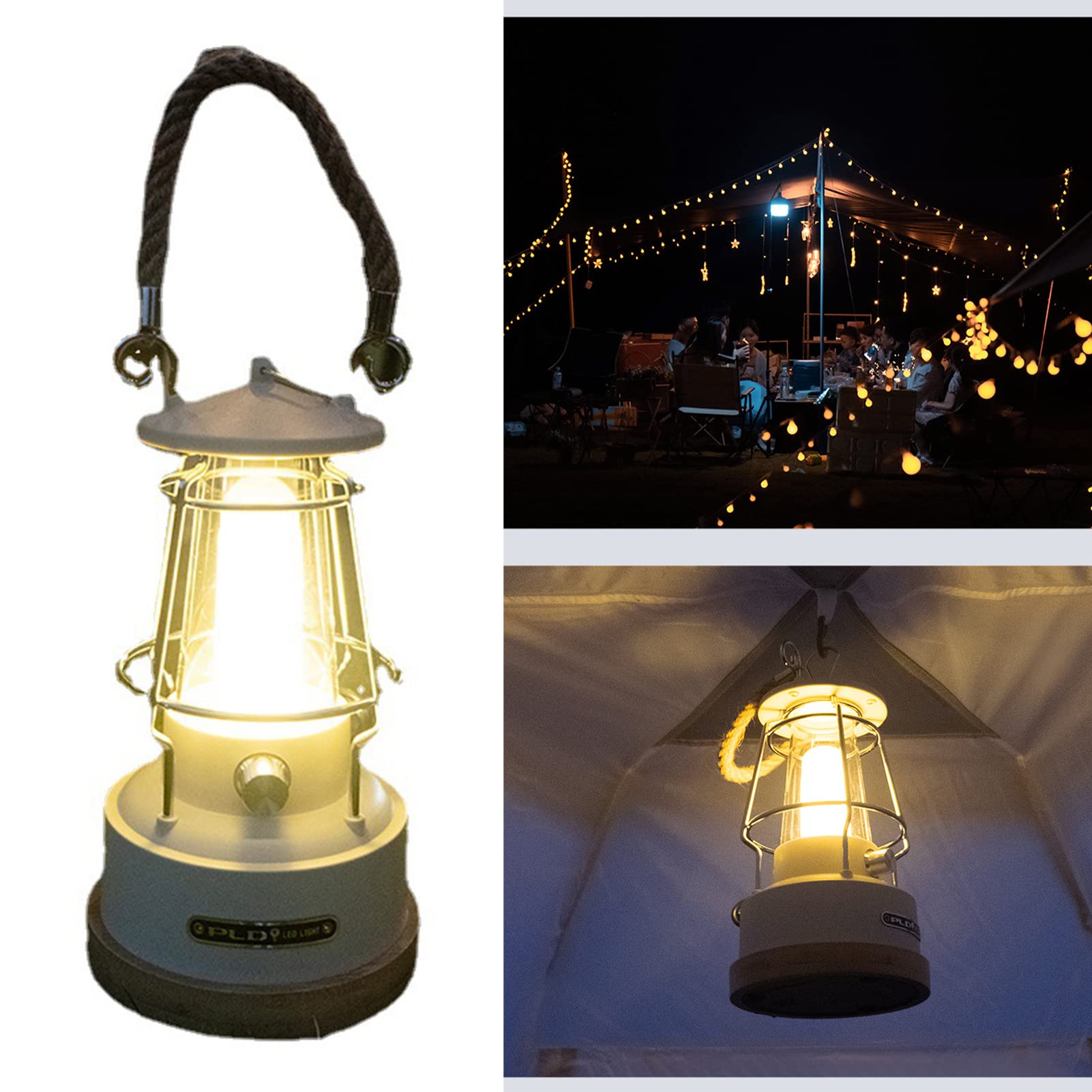 Lampa Kempingowa LED z Vintage Design