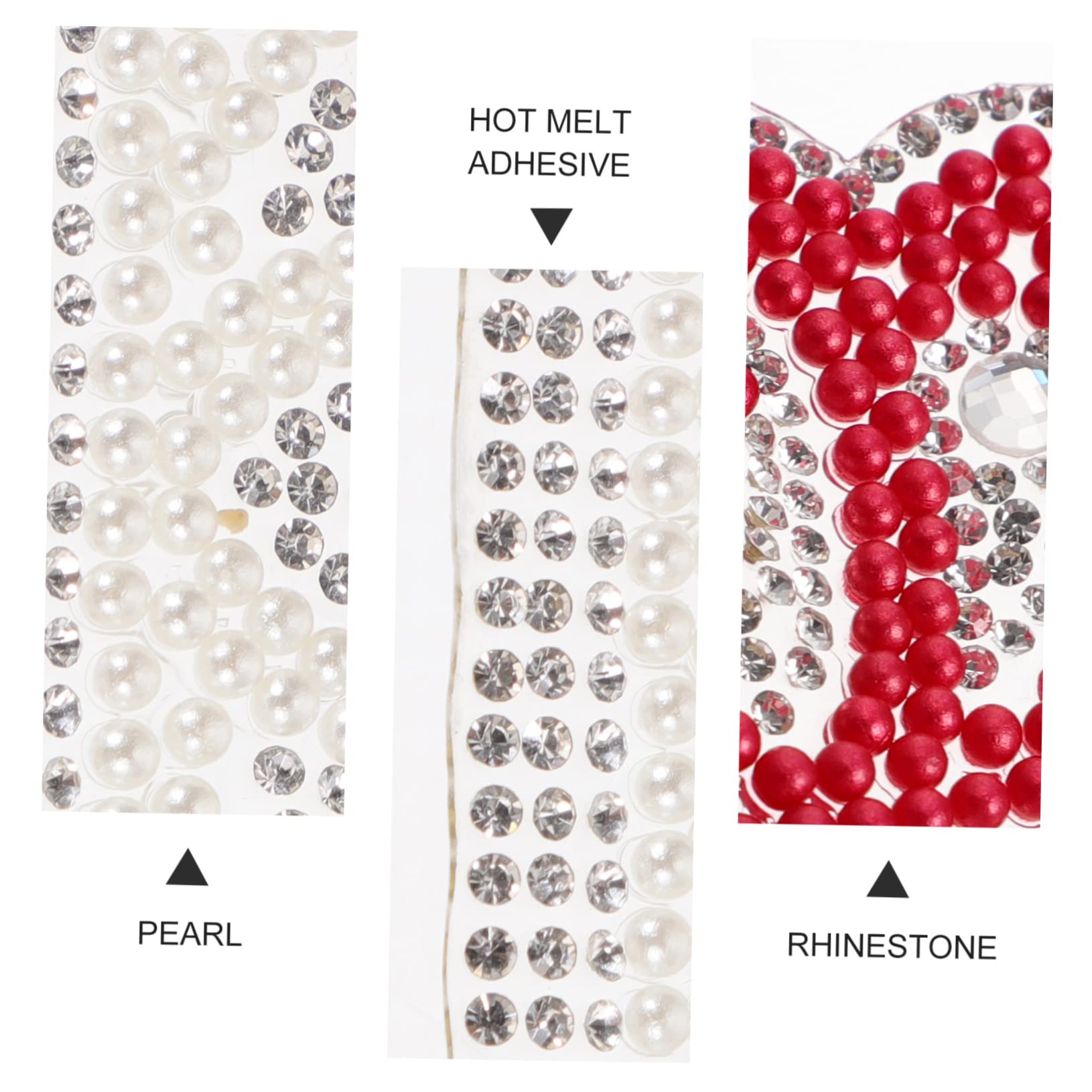 30pezzi Adesivi Decorativi Forma Di Perle e Strass Per Abbigliamento e Accessori Per Cappelli Borse e Valigie Design e Accattivante