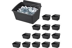 Sumnacon 15-Piece Slatwall Bins: The Ultimate Garage and Workshop Organization Solution