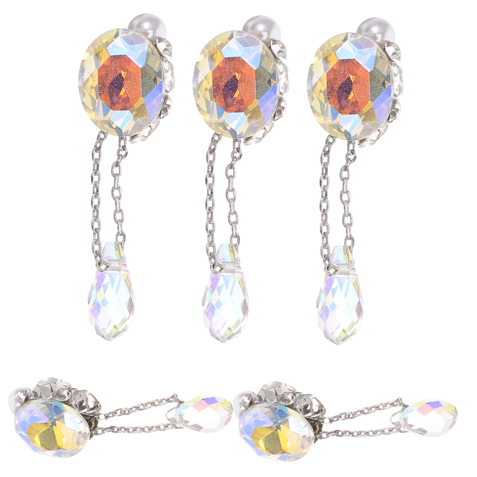 VICASKY 5 juegos de joyas de uñas colgantes y encantos diamantes de imitación pulido arte para manicura UV DIY Nail Art DIY accesorios colgantes decoraciones de uñas cristal cristal 5 piezas * 5