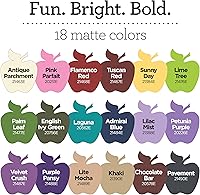 Vista 3 de Apple Barrel set de pintura acrílica, 18 piezas, (2 onzas), promoabii ii