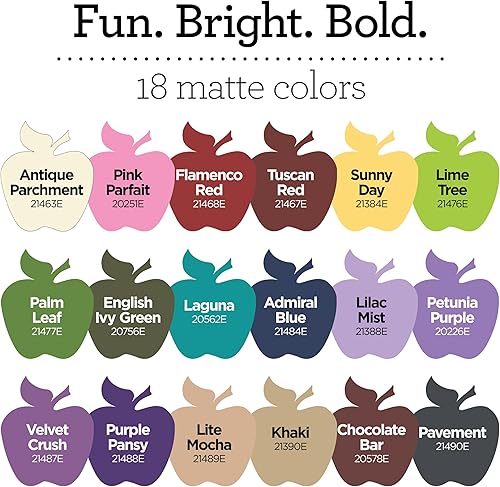 Miniatura 3 de Apple Barrel set de pintura acrílica, 18 piezas, (2 onzas), promoabii ii