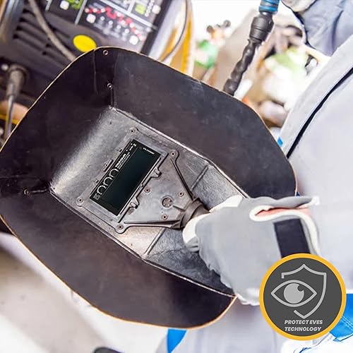 Miniatura 7 de Lente de soldadura de oscurecimiento automático 2x4, lente de soldadura 2x4 con tecnología HD True Color, reemplazo de lente de soldadura dorada