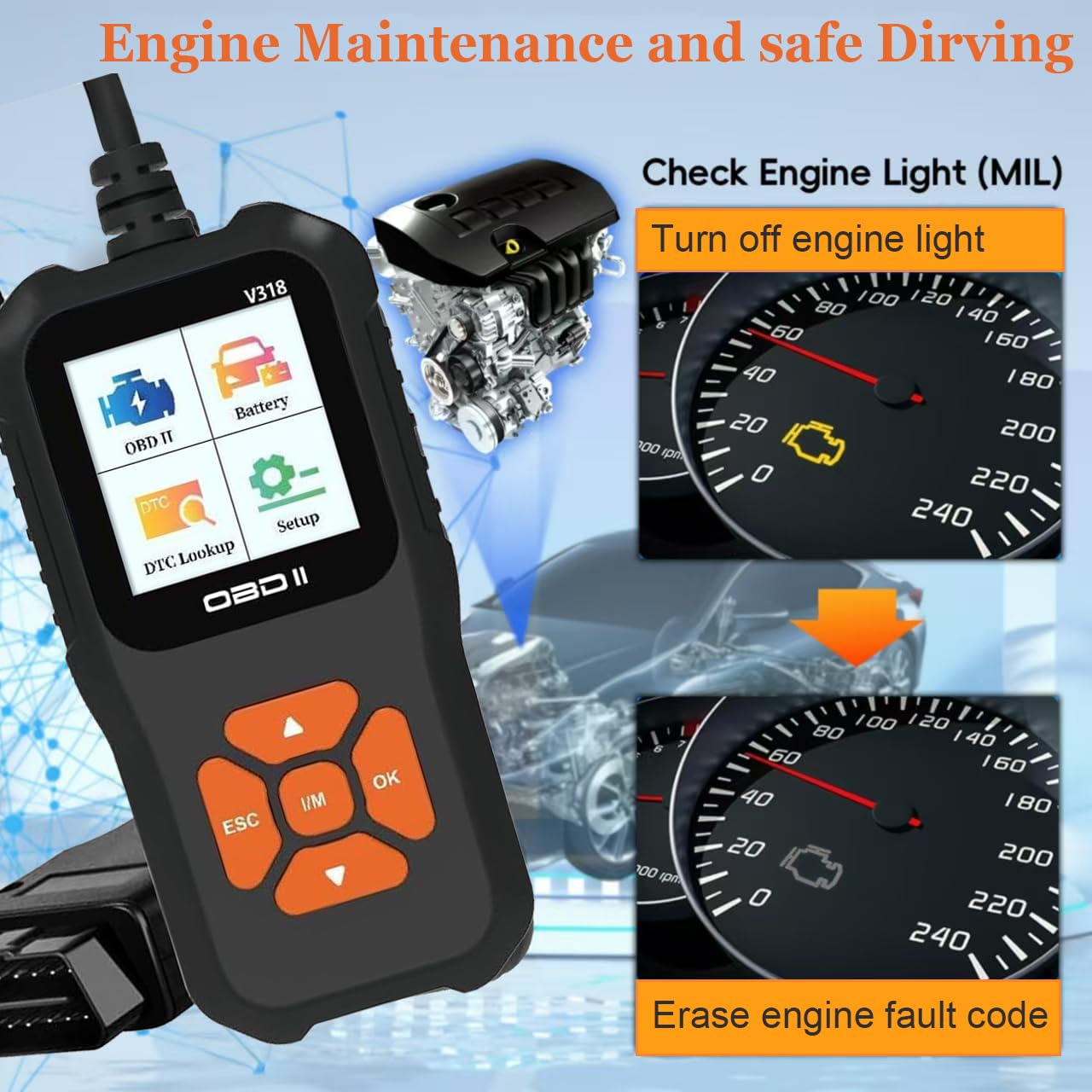 Scanner OBD2 Diagnostique Auto Bluetooth – Compatible Multimarques, Lecture Et Effacement De Codes Défaut - 13
