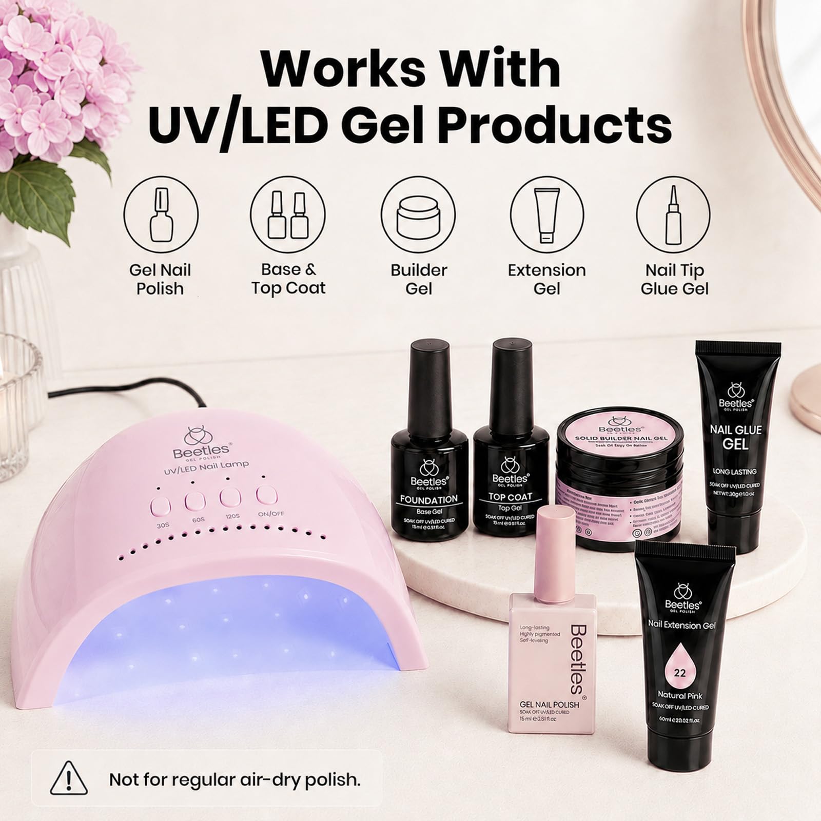Beetles UV Nail Lamp - Fast Gel Curing -2