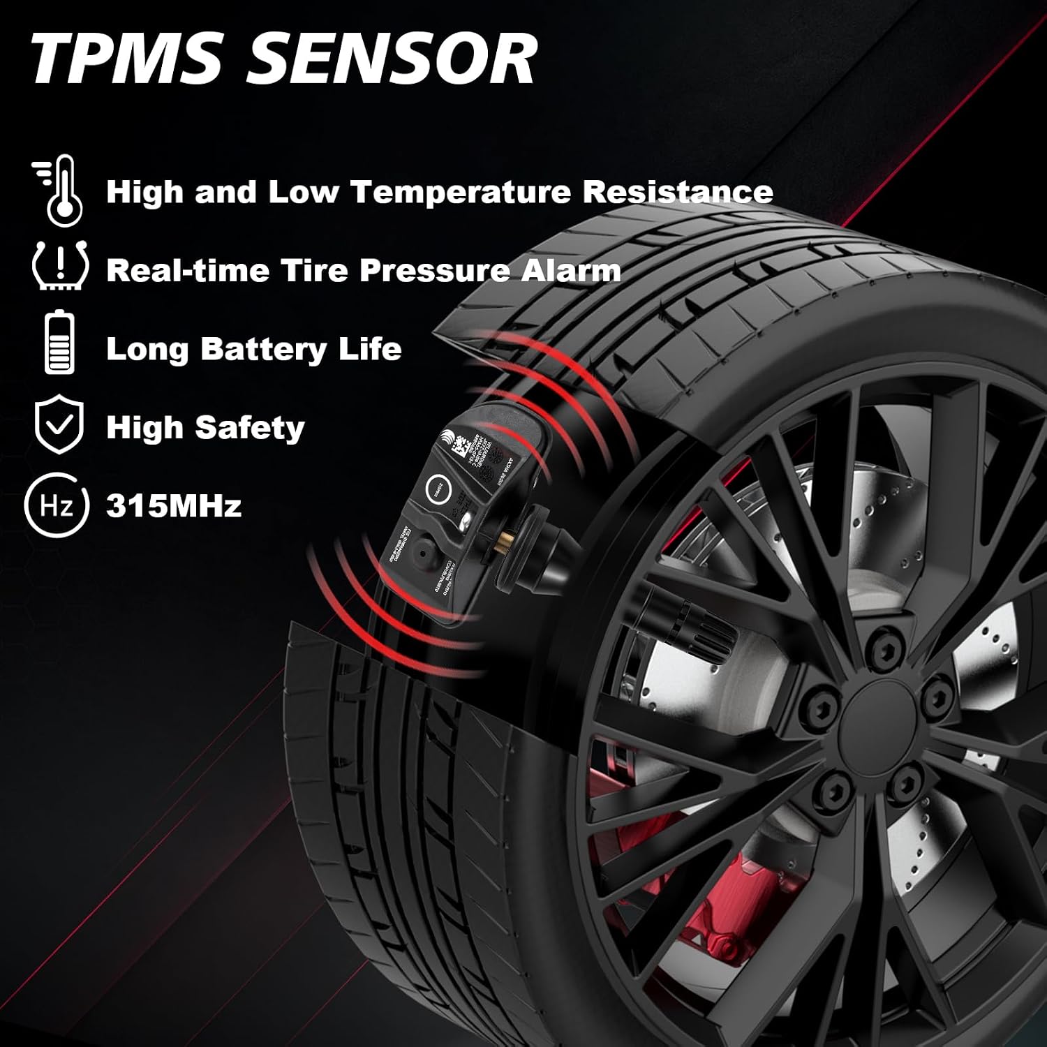 JX7Z1A189C Tire Pressure Monitoring Sensor Pre-Programmed TPMS