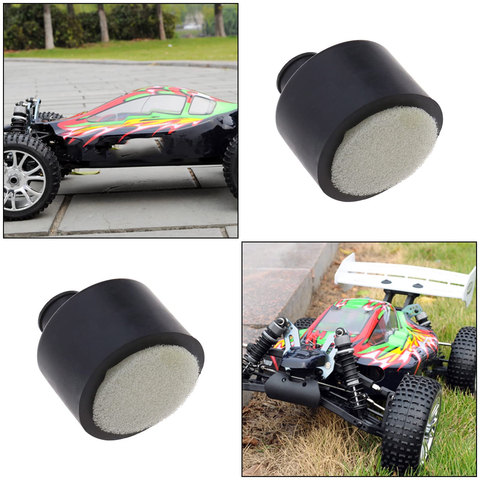 Filtre à Air Pour Voiture RC HSP 02028 – 32 Mm – Éponge + Caoutchouc – 1/10 – Accessoire