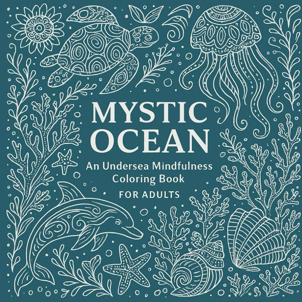 Mystic Ocean: An Undersea Mindfulness Coloring Book: A Mystical Coloring Experience for Stress Relief and Stillness