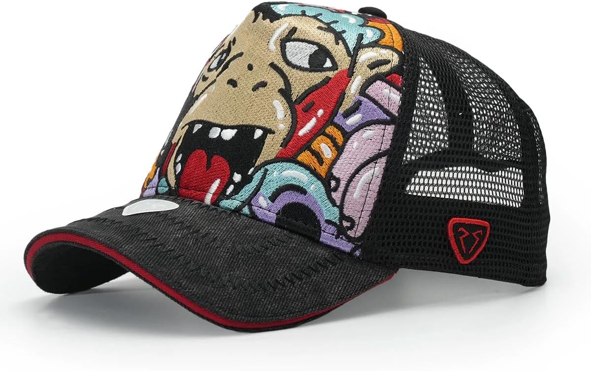Trucker Hat - Art Collection - Doodle - Black