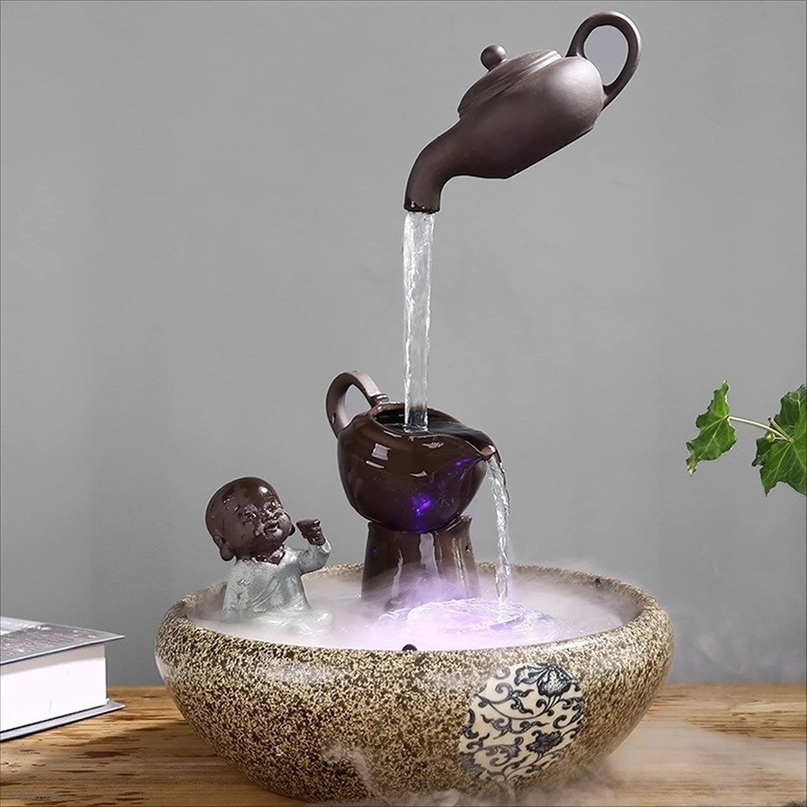 Amazon.co.jp: 屋内噴水セラミック屋内噴水流水ハンギングポット
