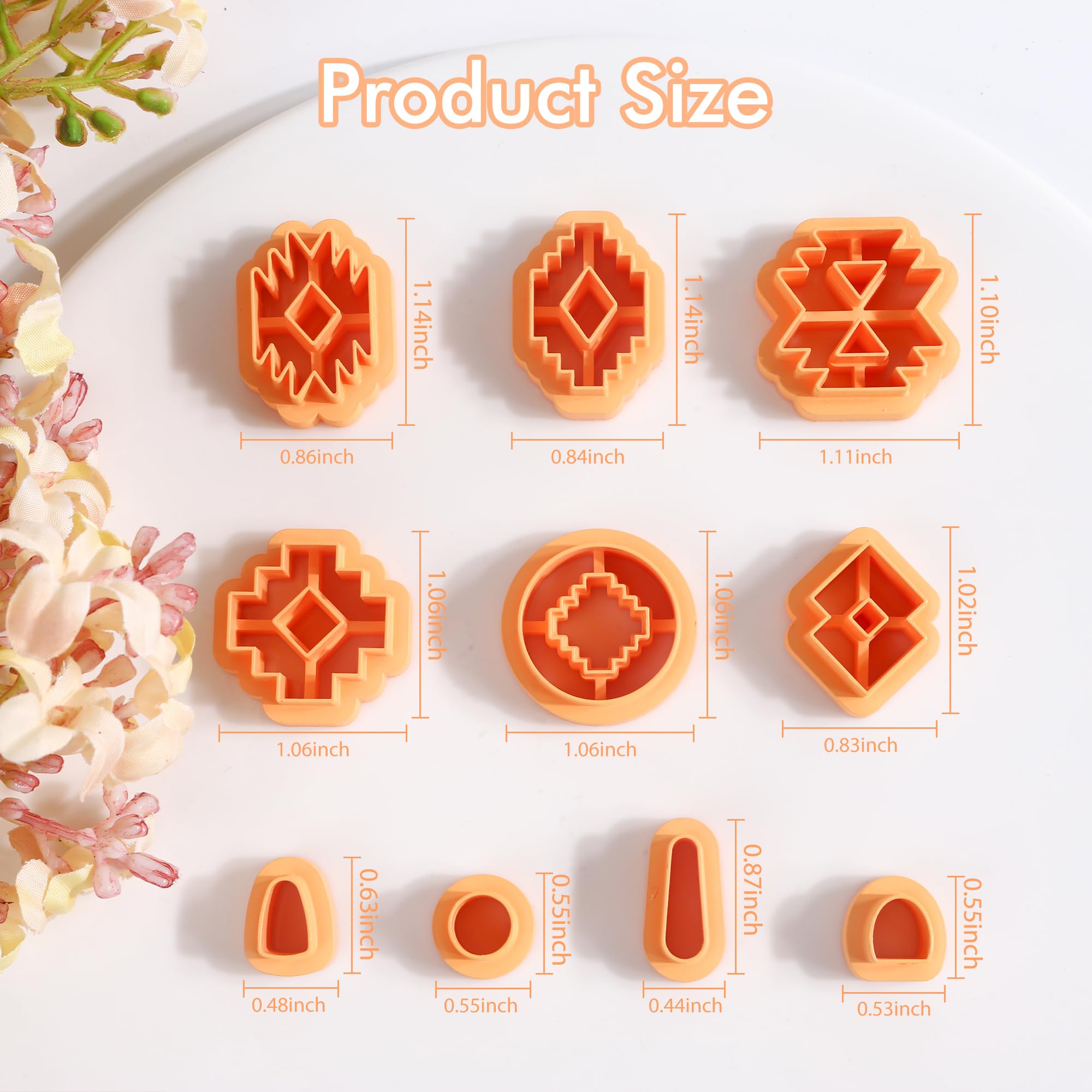 Amazon.co.jp: Puocaon Aztec ポリマークレイカッター - 10個 ダングル