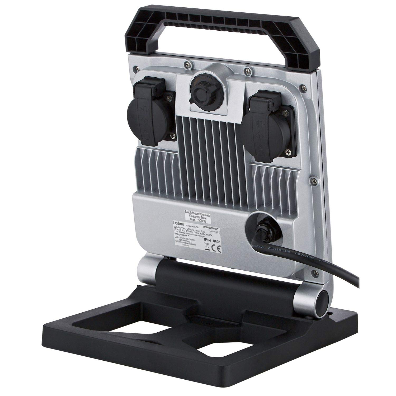 Ledino Foco LED, 24 W / 50 W Regulable, 2 enchufes de 230 V 50 W