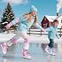 MammyGol Girls Kids Ice Skates for Children Boys 4 Size Adjustable Ice Skate with Fleece Lining for Outdoor