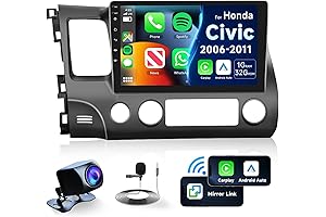 HiFi for Honda Civic 2006 - 2011 Present Mic Glasses Android 13 Car Radio
