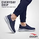 ASIAN Wonderwalk-11 Men’s Walking Shoes | Ultra-Light Slip-On Comfort with Cushioned Sole | Breathable, Stylish, Perfect for Work, Travel & Daily Use-(Navy)-UK-7 gallery image