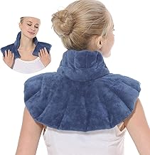 Aroma Season Heated neck and shoulder wrap, shoulder neck pain relief, arthritis relief, heated neck pillow, heating pad, body wrap, microwaveable, warm compress.