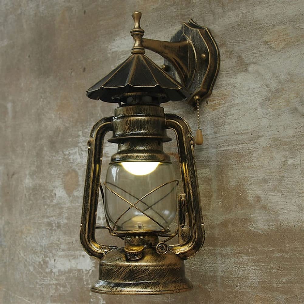 Lampa Naftowa Naftowa Lampa Naftowa W Stylu Wiejskim Kinkiet Ścienny, Lampa Wisząca Na Dziedzińcu Sypialnia Korytarz Klatka Schodowa Restauracja Ganek Vintage Hurricane Lantern