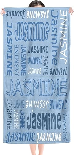 Vista 99 de Toalla de playa, toallas de playa personalizadas para niños, toallas de playa para adultos y niños, microfibra de secado rápido, toallas de playa