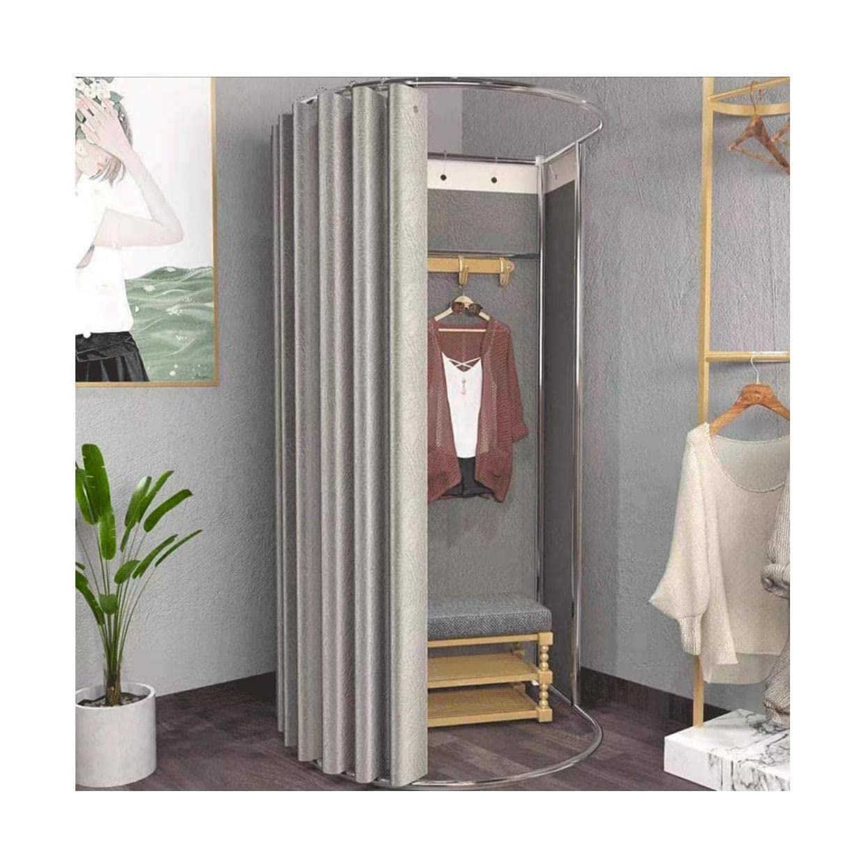 Cabine d'essayage pour magasin de vêtements et vestiaire mobile temporaire pour bureaux