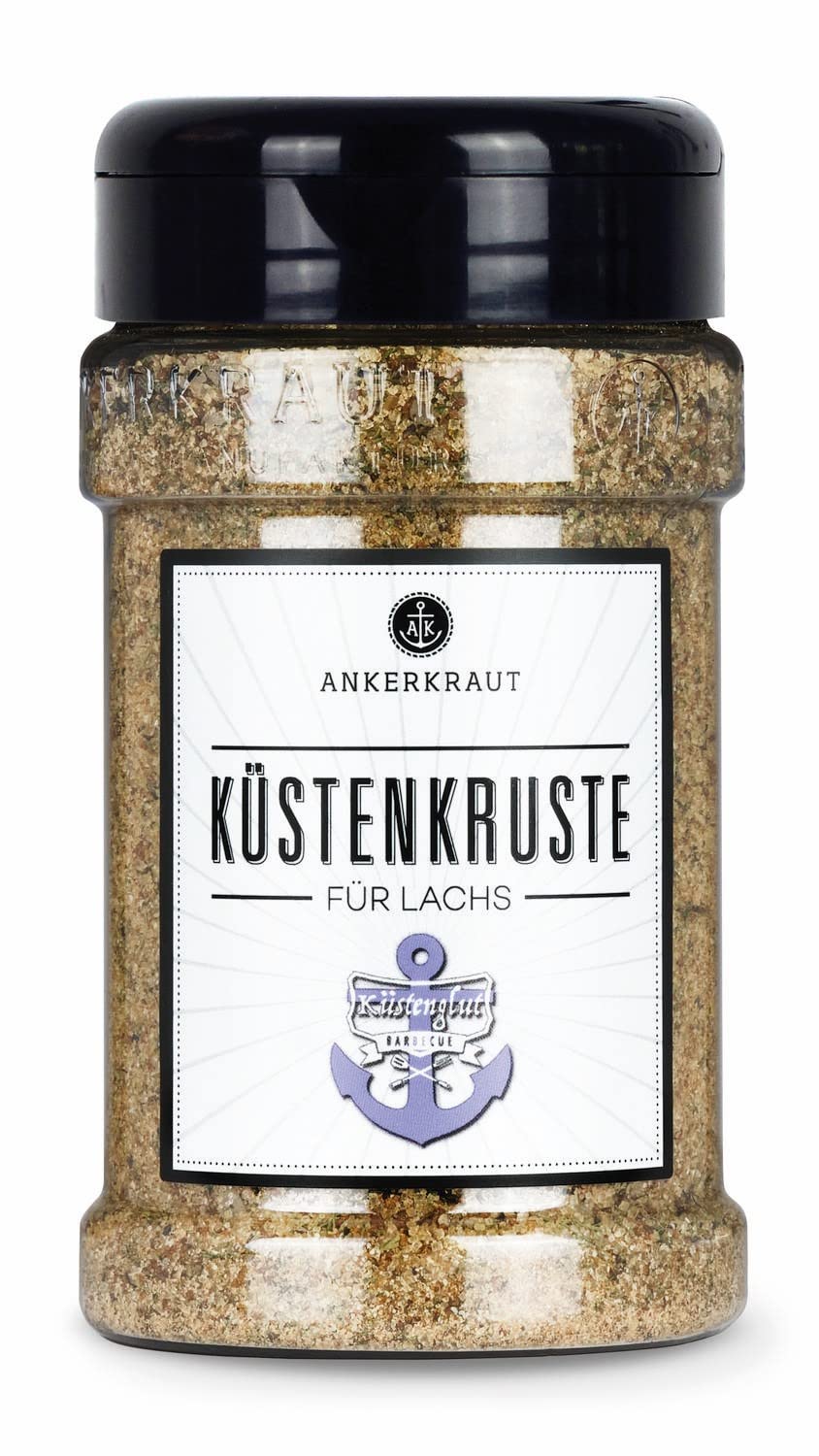 Ankerkraut Küstenkruste, für Lachs, mit Knoblauch und Dill, Braun, 310 g im Streuer