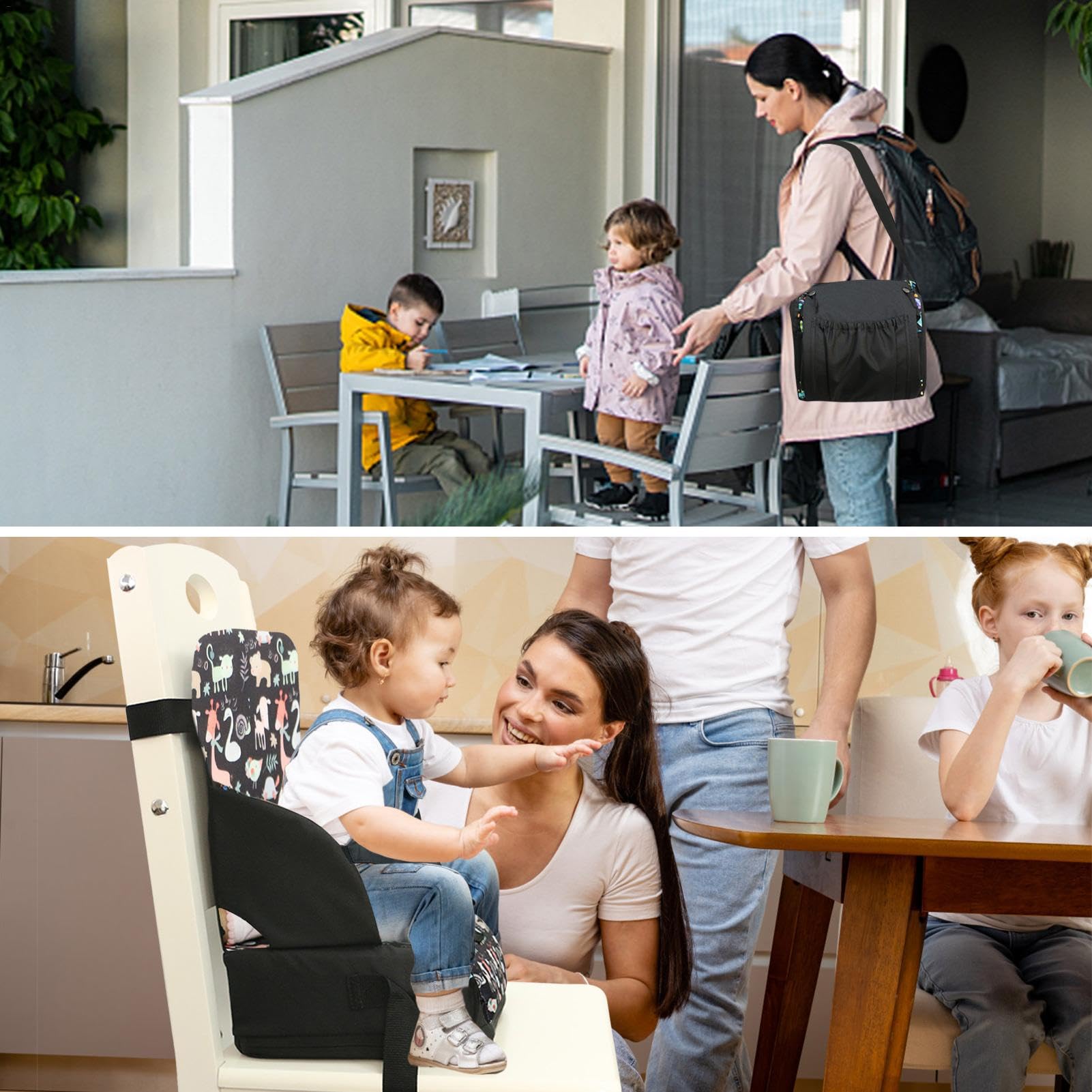 Cojín para asiento elevador de 1/2 piezas, cojines para sillas para niños