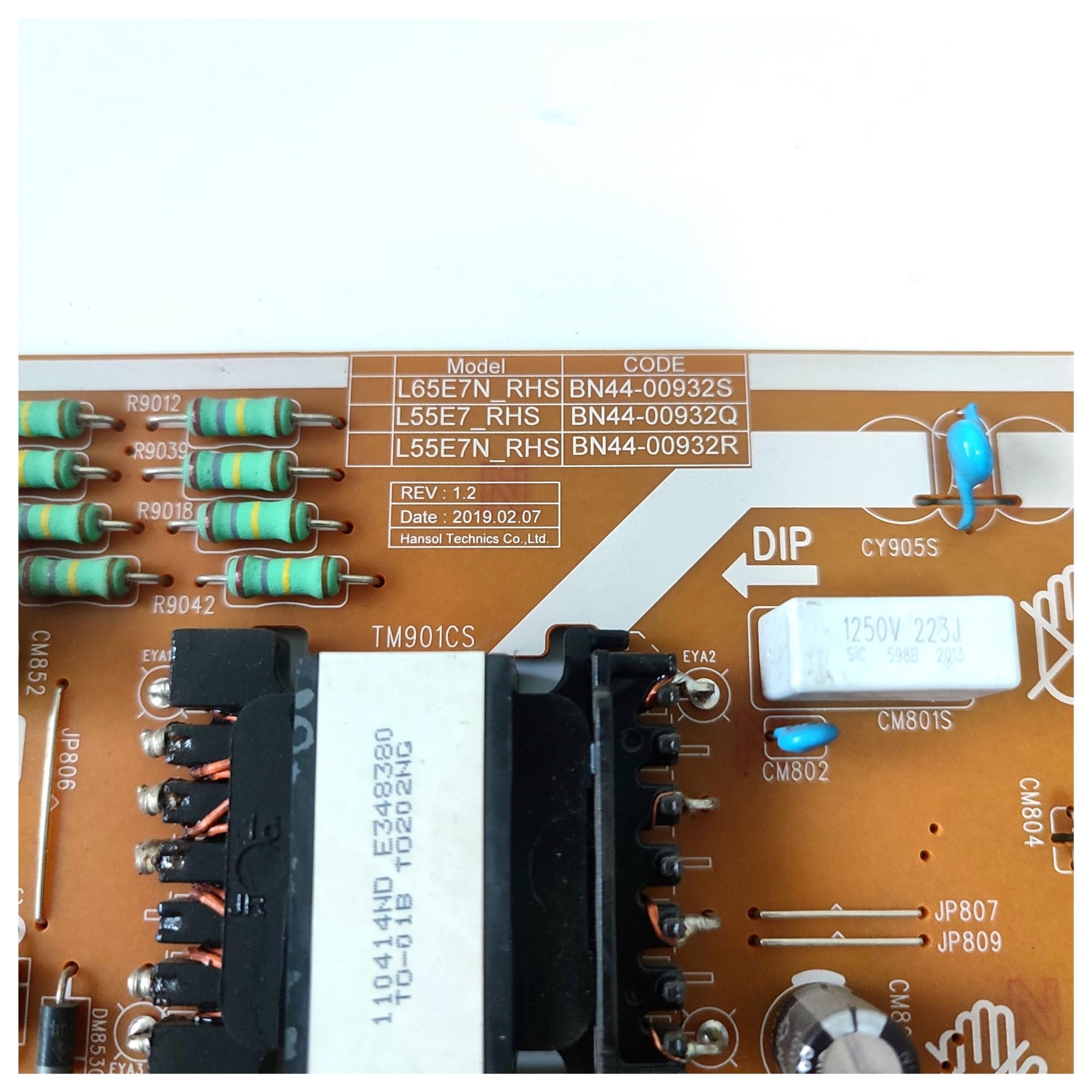Zasilacz/płyta LED BN44-00932S L65E7N_RHS dla UN65RU7100FXZA UN65RU710DFXZA UN65RU7300FXZA UN65RU730DFXZA UN65TU8000FXZA TV