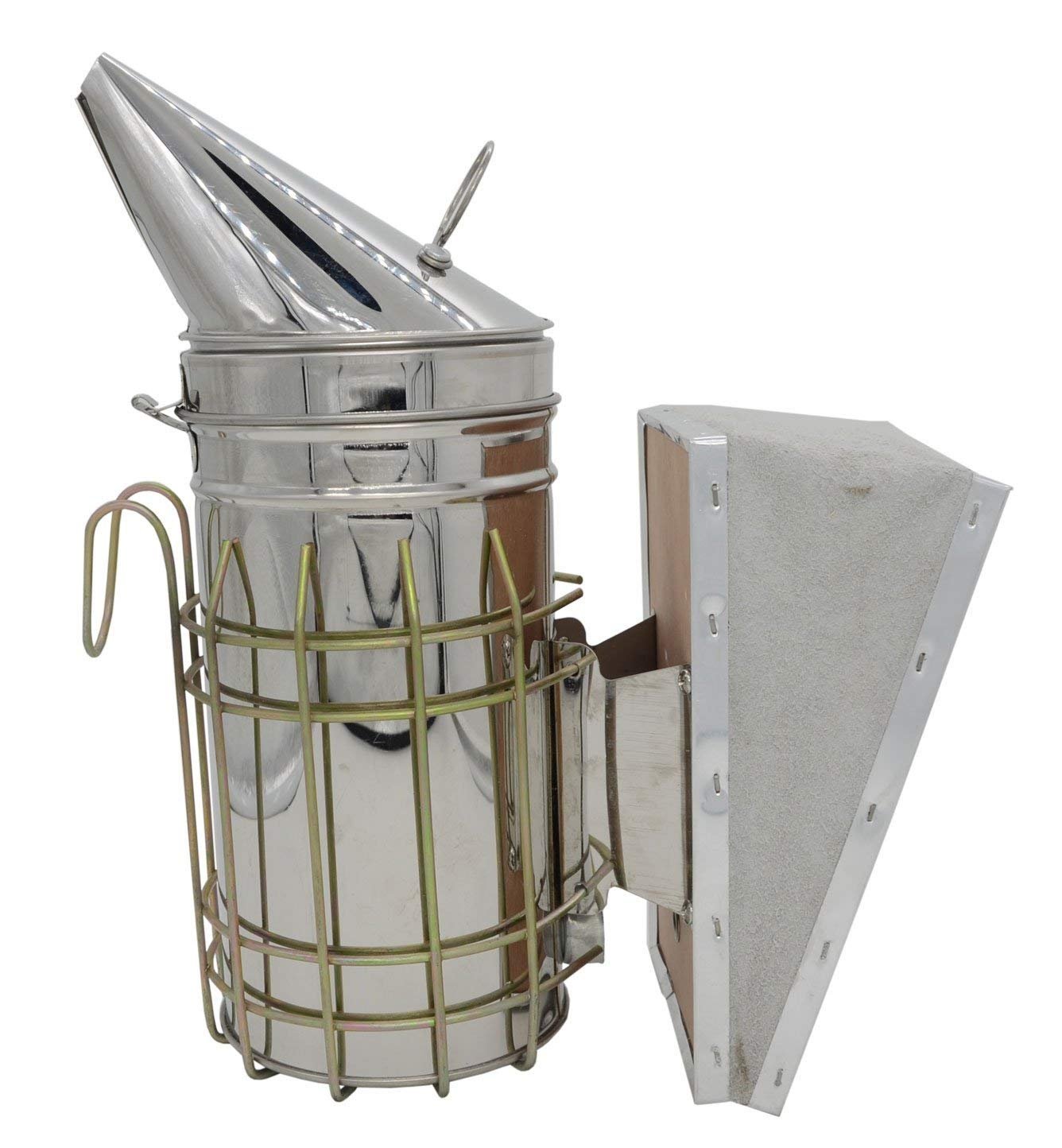 Stainless Steel Bee Smoker with Heat Shield