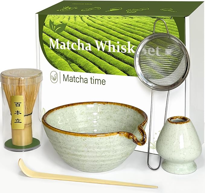 Matcha Whisk Set with Matcha Bowl